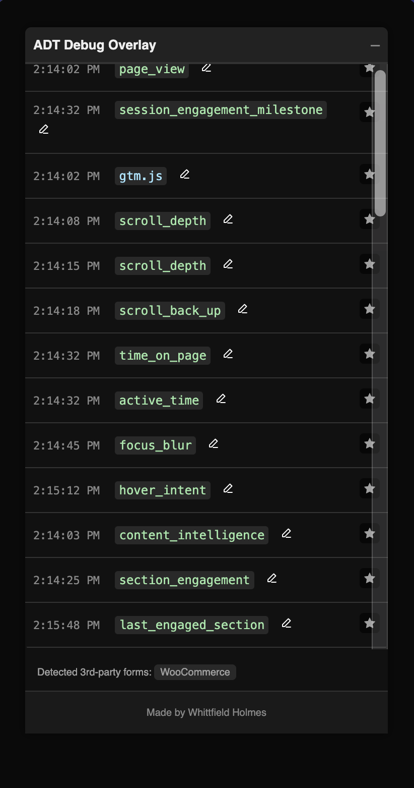 wordpress analytics debug tool