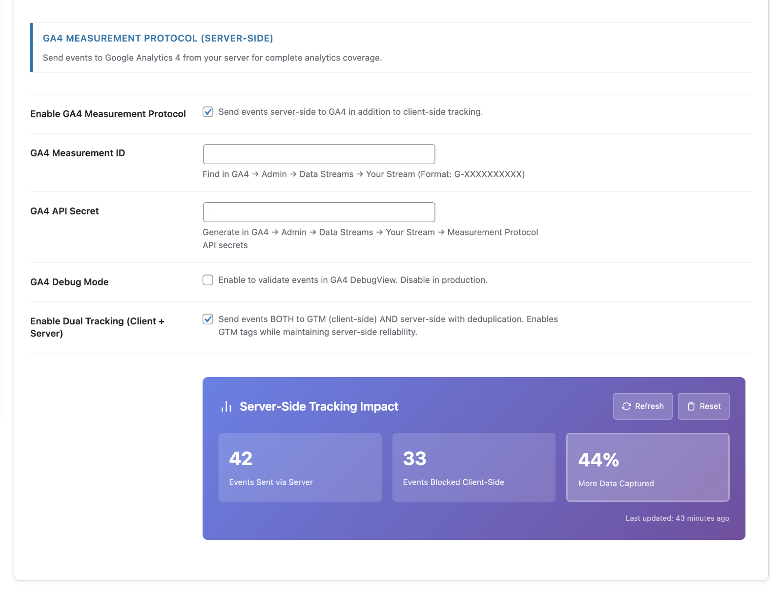 wordpress datalayer tracking plugin